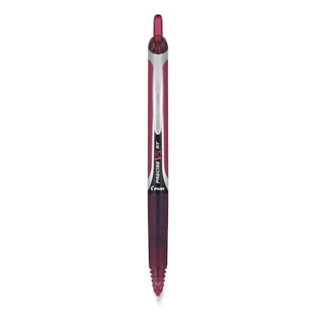 Coolcrafts 0.5 mm Precise Retractable Roller Ball Pen, Burgundy Ink CO3750822